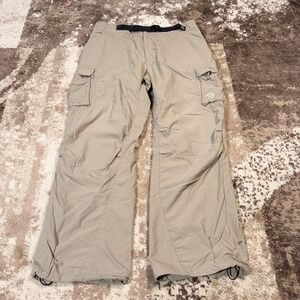 Mountain Hard Wear Pants Mens Large Belted 5-Pocket Cargo Khaki Outdoor Hiking